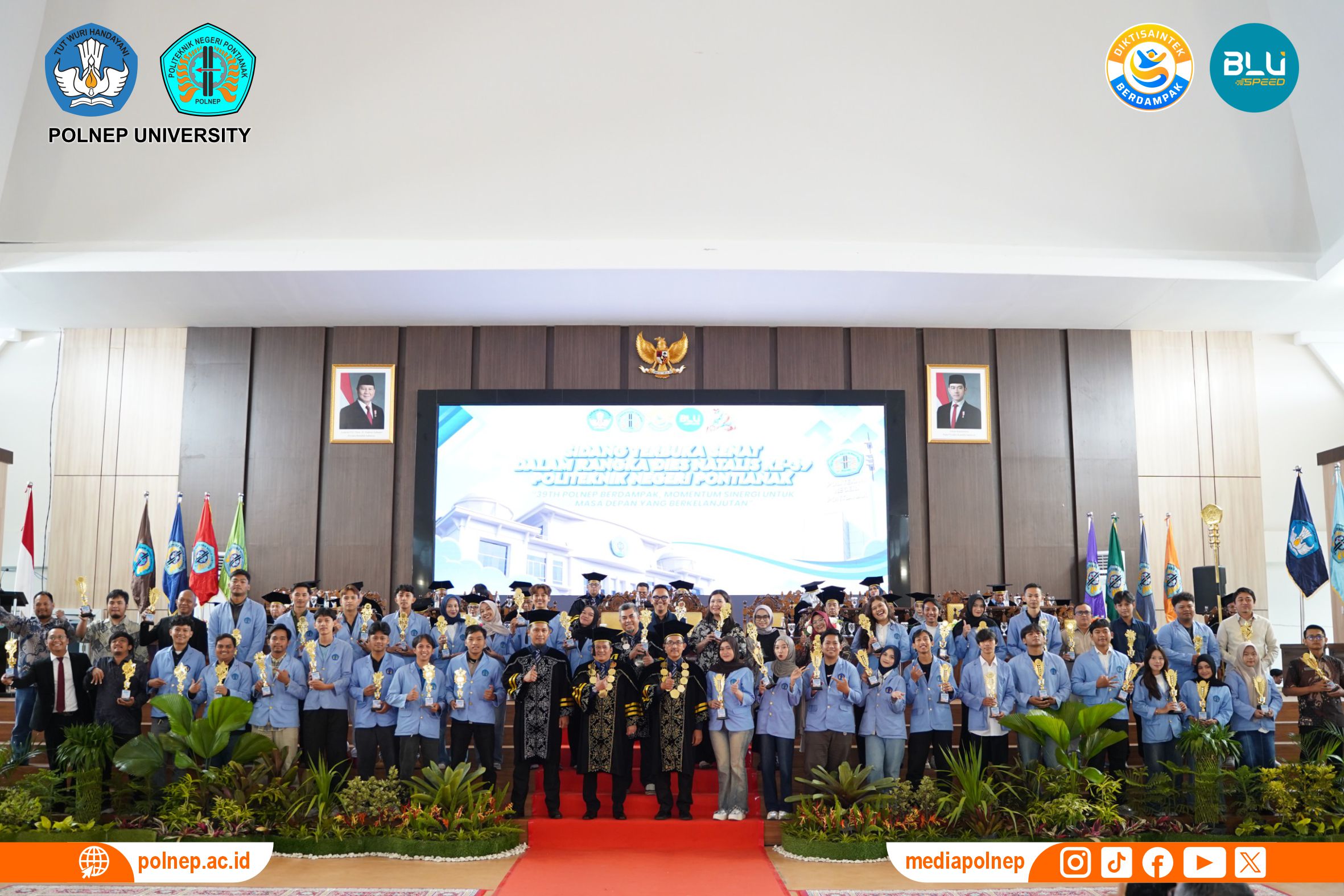 UPA TIK Sukseskan Siaran Langsung Sidang Senat Terbuka, Puncak Dies Natalis ke-39 Polnep Resmi Ditutup