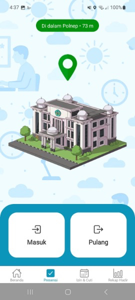 Pencatatan Kehadiran SIHADIR Android